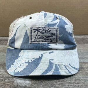 Polo Ralph Lauren Hat Mesh SanpBack Hawaiian Floral Adjustable Cap